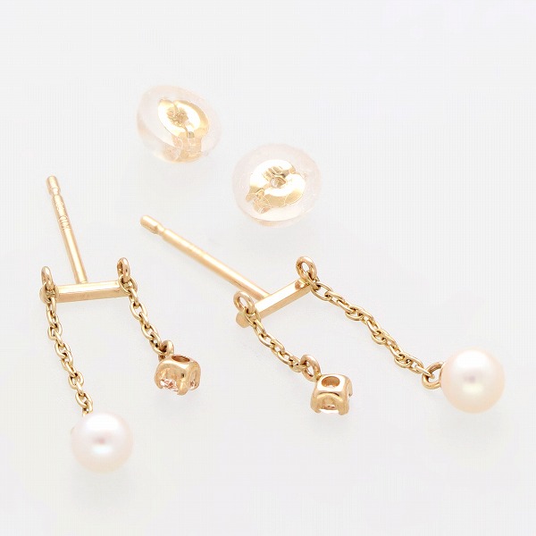 K10イエローゴールドピアス