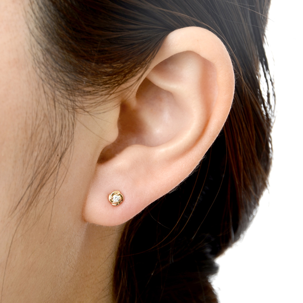 イエローゴールドピアス