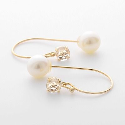 イエローゴールドピアス