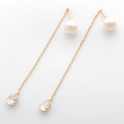 イエローゴールドピアス