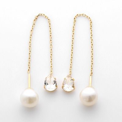 イエローゴールドピアス