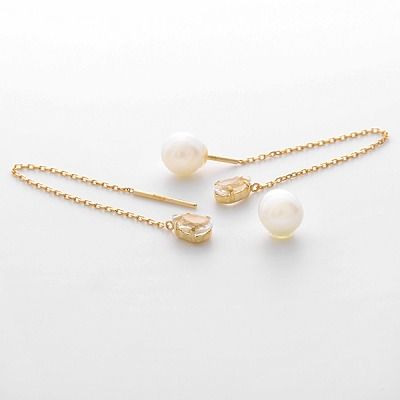 イエローゴールドピアス