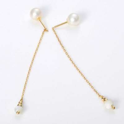 イエローゴールドピアス