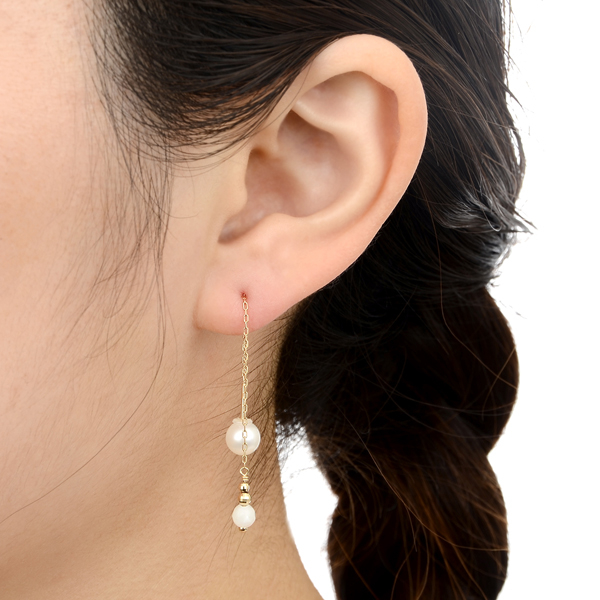 イエローゴールドピアス