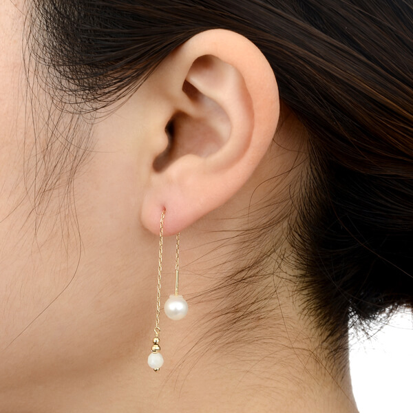 イエローゴールドピアス