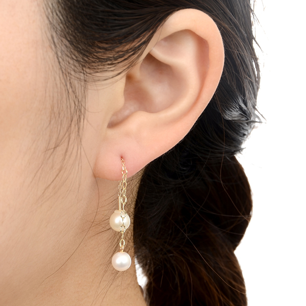 イエローゴールドピアス