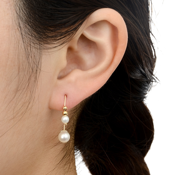 イエローゴールドピアス