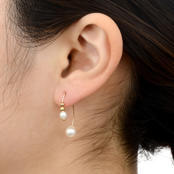 イエローゴールドピアス