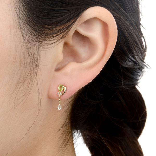 イエローゴールドピアス