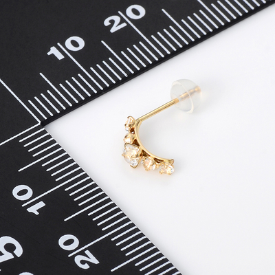 イエローゴールドピアス