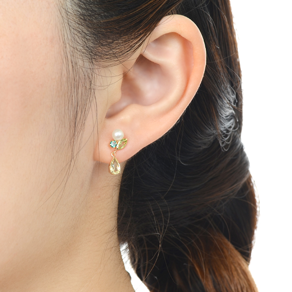 イエローゴールドピアス