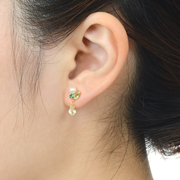 イエローゴールドピアス