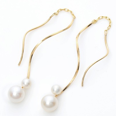 イエローゴールドピアス