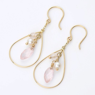 イエローゴールドピアス