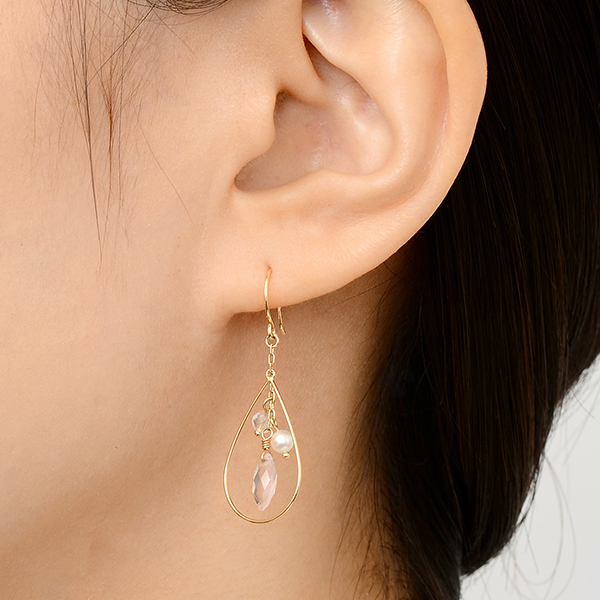 イエローゴールドピアス