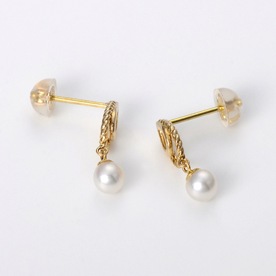 イエローゴールドピアス