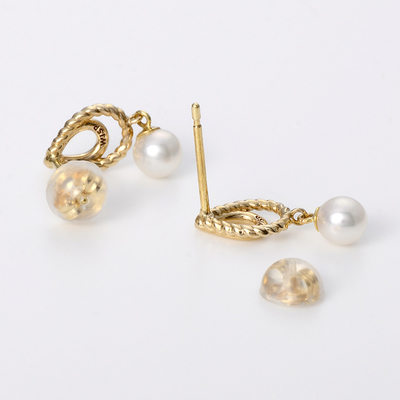 イエローゴールドピアス