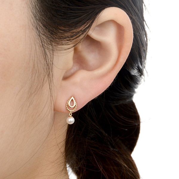 イエローゴールドピアス