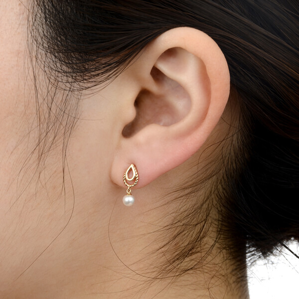 イエローゴールドピアス