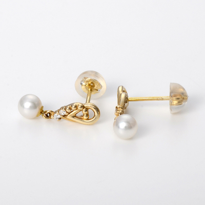 イエローゴールドピアス