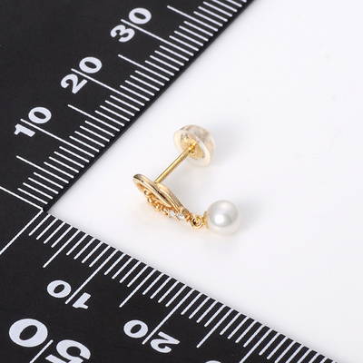 イエローゴールドピアス