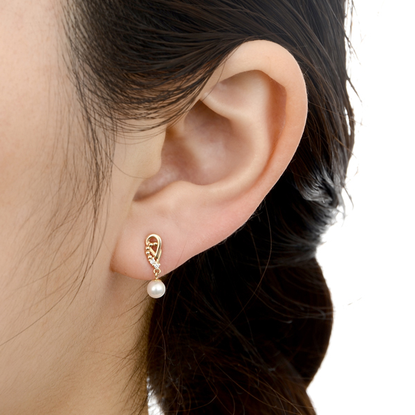 イエローゴールドピアス