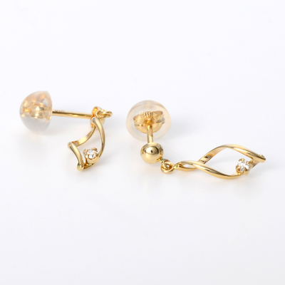 イエローゴールドピアス