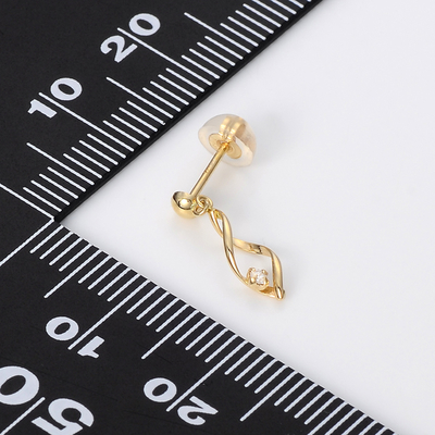 イエローゴールドピアス