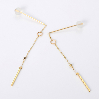 イエローゴールドピアス