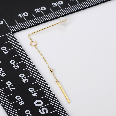 イエローゴールドピアス