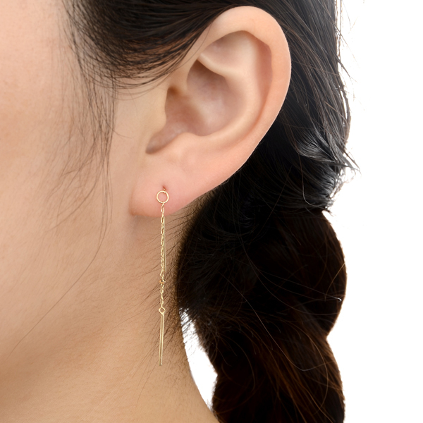 イエローゴールドピアス