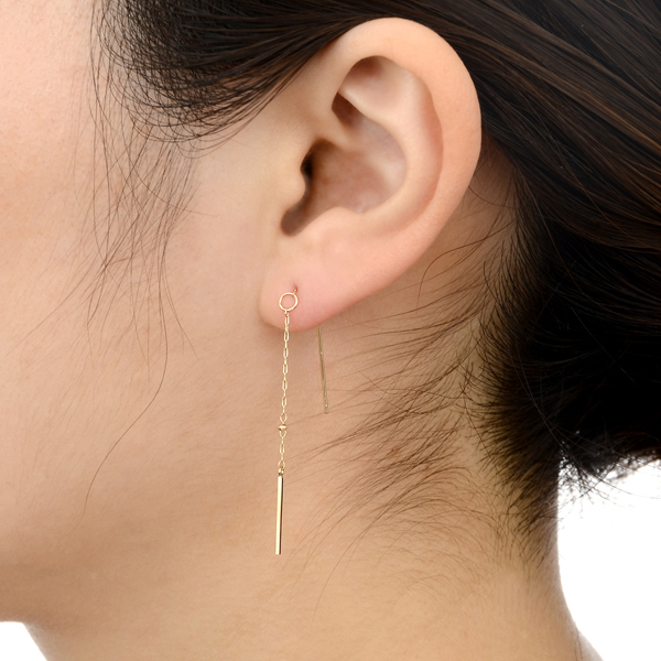 イエローゴールドピアス