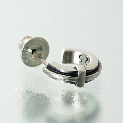 シルバーフープピアス(片耳用)