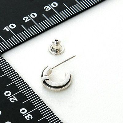 シルバーフープピアス(片耳用)