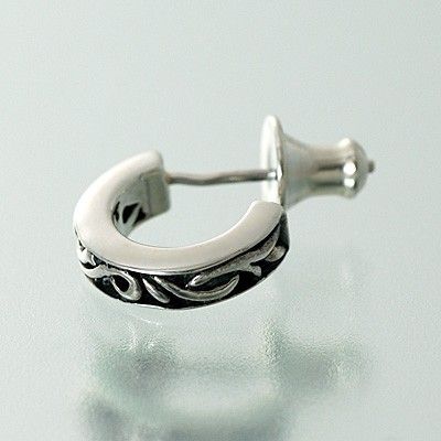 シルバーフープピアス(片耳用)