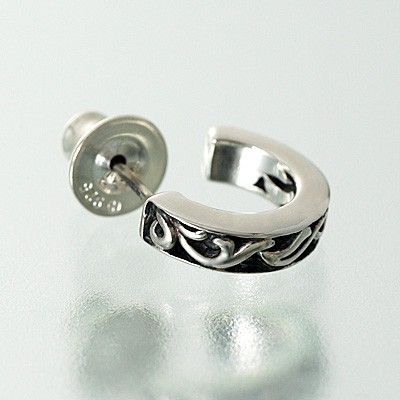 シルバーフープピアス(片耳用)