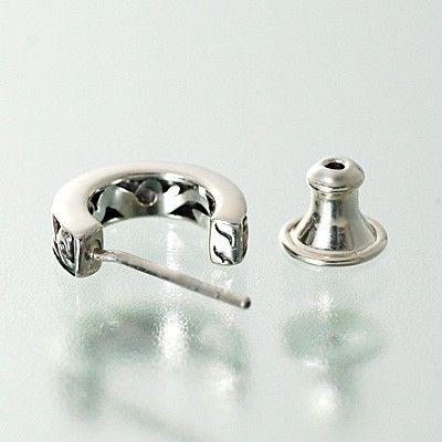 シルバーフープピアス(片耳用)