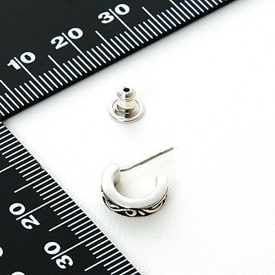 シルバーフープピアス(片耳用)
