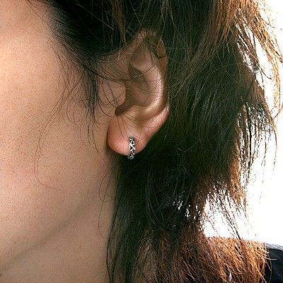 シルバーフープピアス(片耳用)