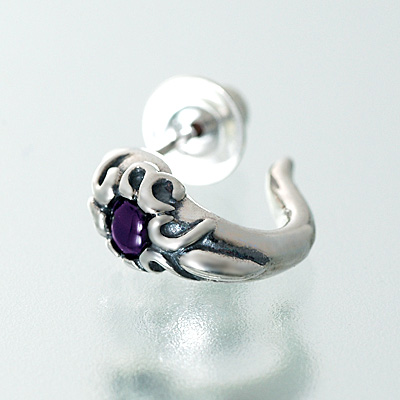 シルバーフープピアス(片耳用)