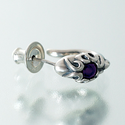 シルバーフープピアス(片耳用)