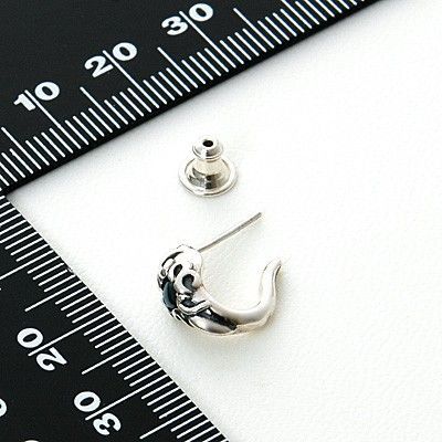 シルバーフープピアス(片耳用)