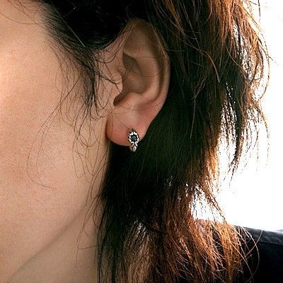 シルバーフープピアス(片耳用)