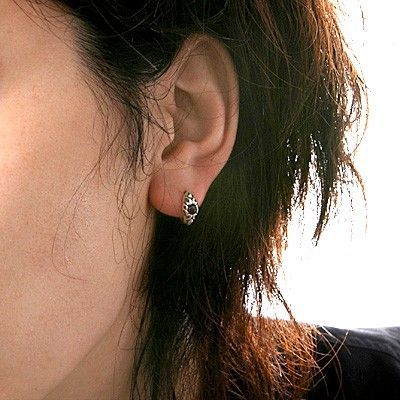 シルバーフープピアス(片耳用)