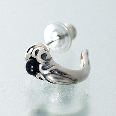 シルバーフープピアス(片耳用)