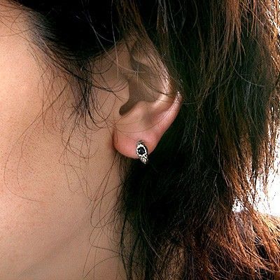 シルバーフープピアス(片耳用)