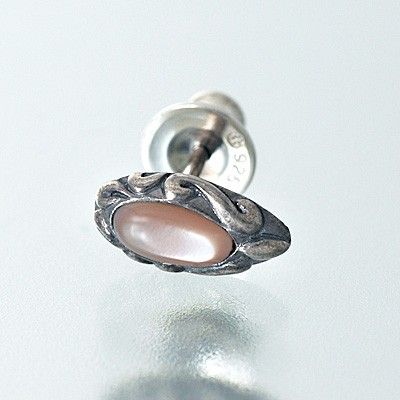 シルバースタッドピアス(片耳用)