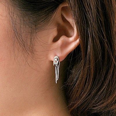 シルバースタッドピアス