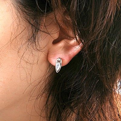 シルバースタッドピアス(片耳用)