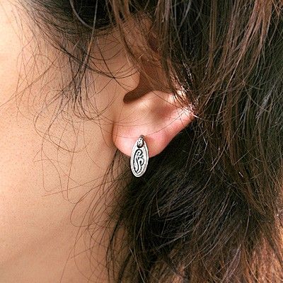 シルバースタッドピアス(片耳用)
